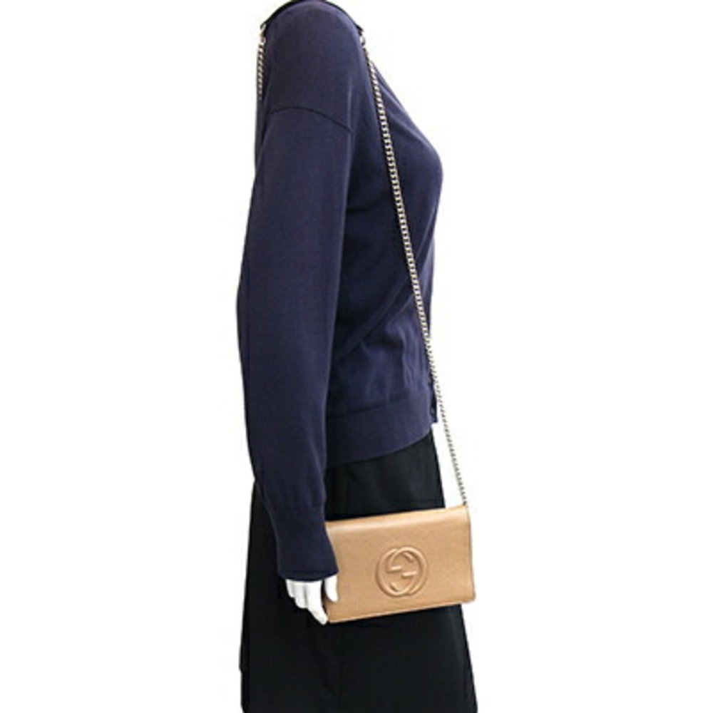 GUCCI Cream Leather Clutch Bag - Picture 9 of 9
